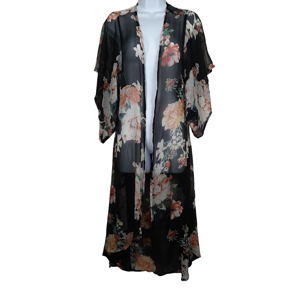 Band Of Gypsies Open Sheer Kimono Oversized XS